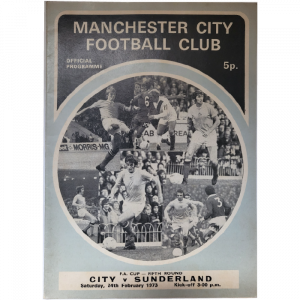 city sunderland 1976 football programme