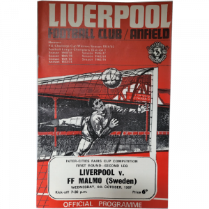 liverpool v malmo inter cities cup 1967