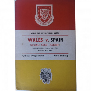 Wales V Spain 1961 International Programme
