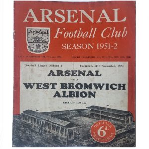 Arsenal V West Brom 1951