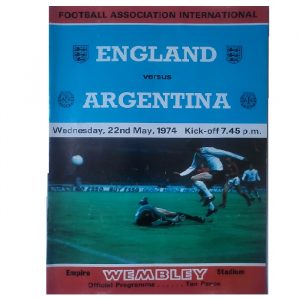 England V Argentina International 1974