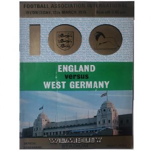 England V West Germany International 1975