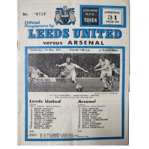Leeds V Arsenal 1973