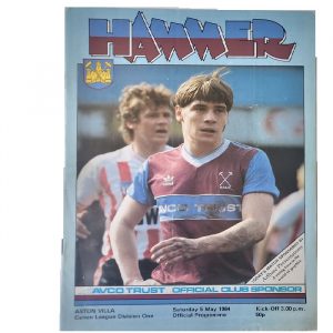 West Ham V Aston Villa 1984